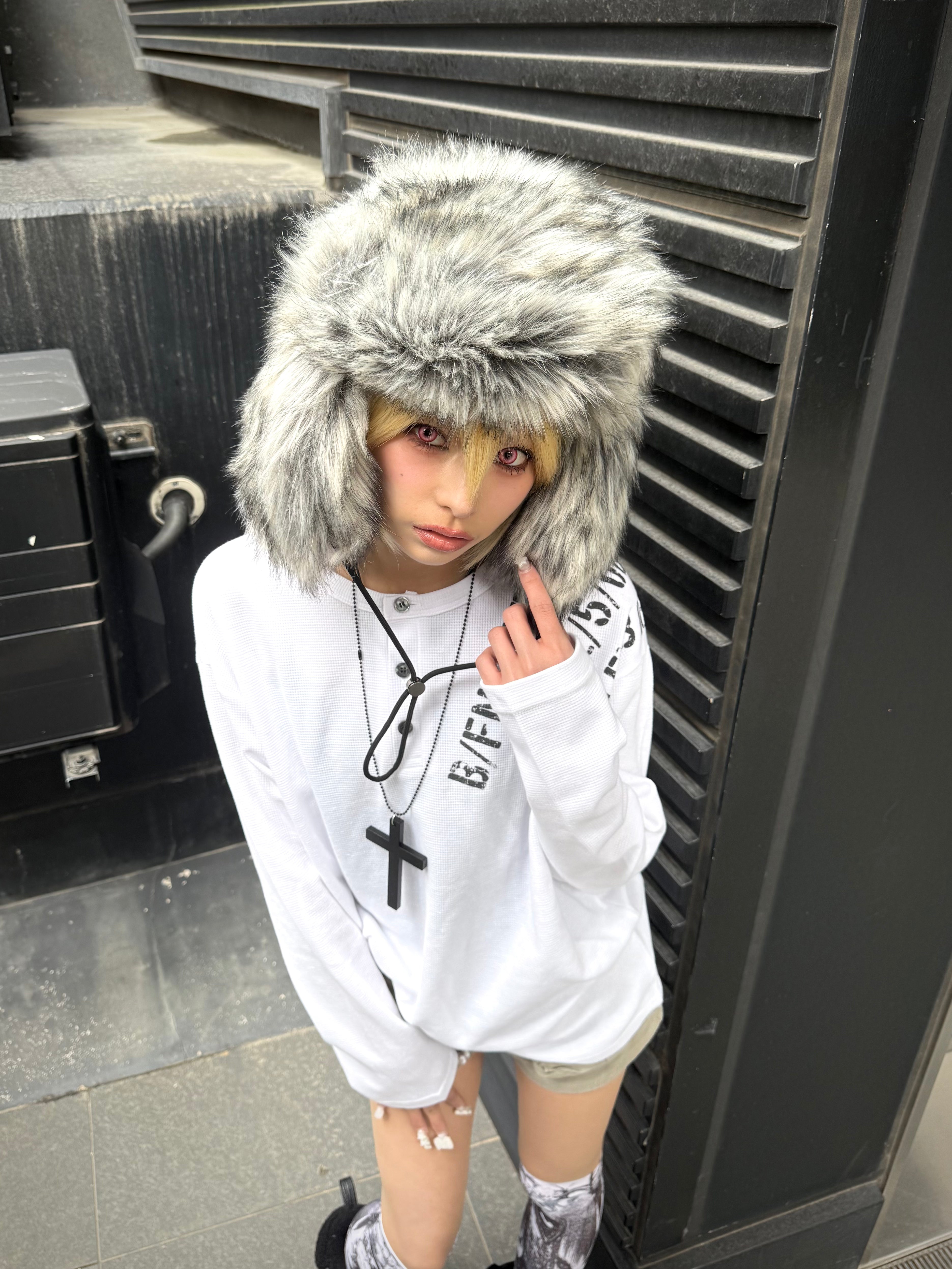 受注制【Never mind the XU】waffle henry long sleeve (4color)