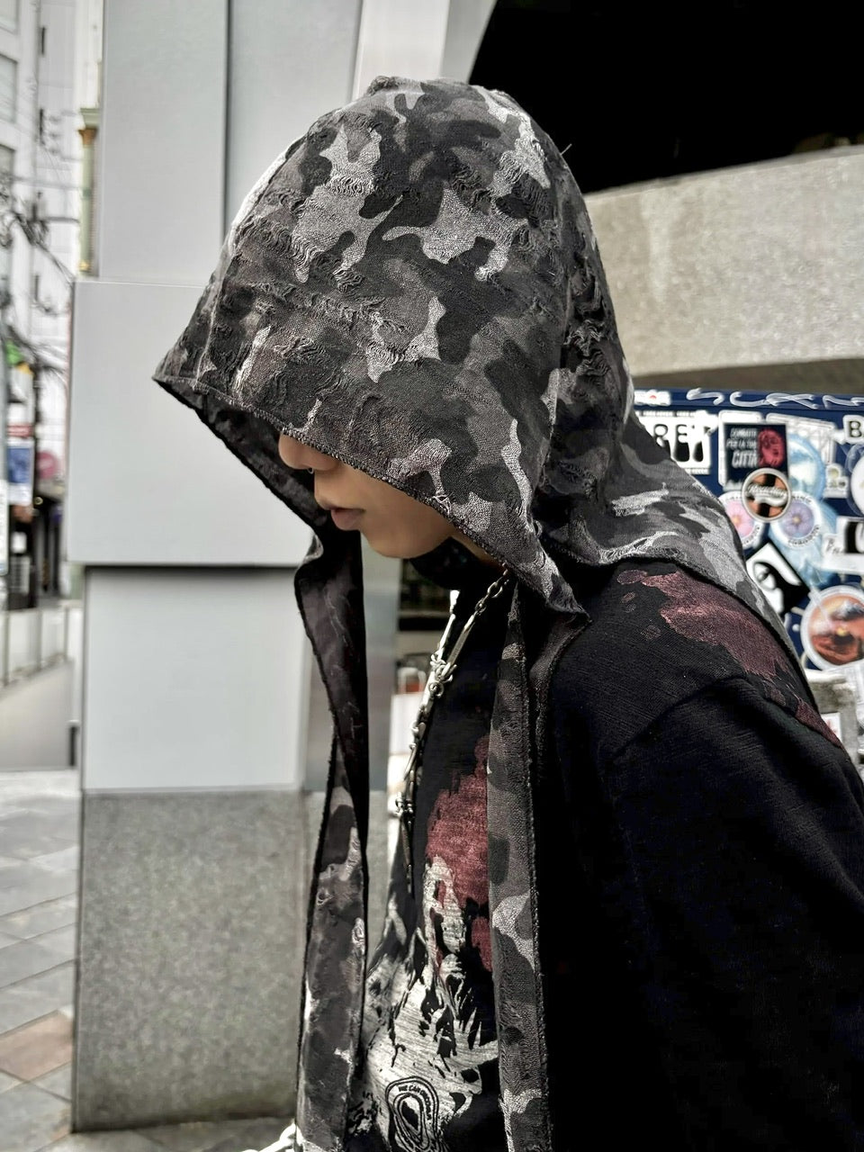 国際配送【Never mind the XU】damage camouflage balaclava