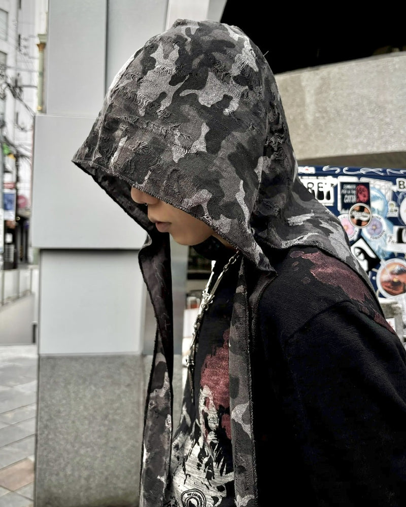国際配送【Never mind the XU】damage camouflage balaclava