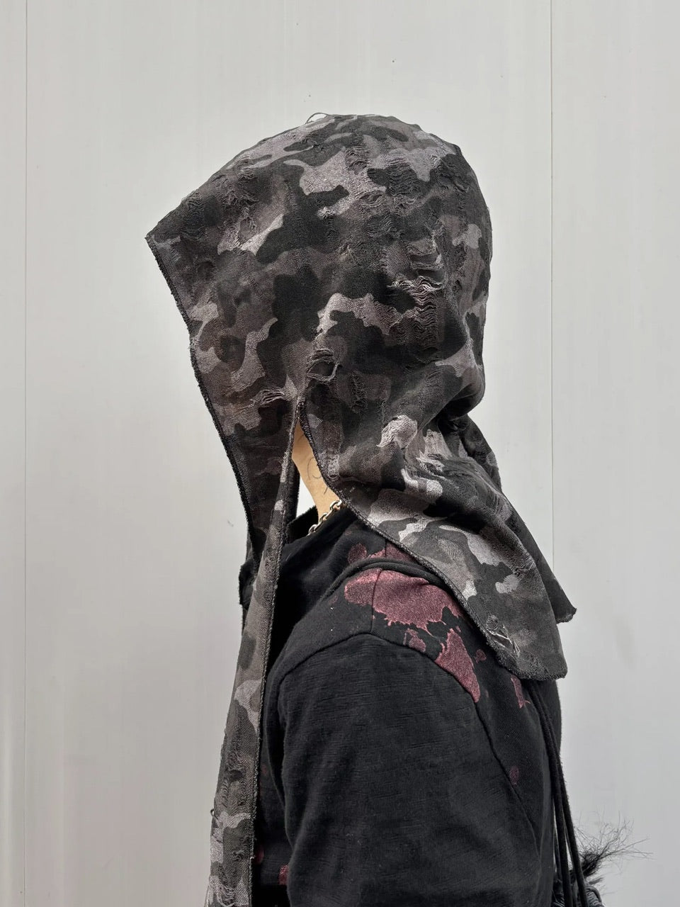 国際配送【Never mind the XU】damage camouflage balaclava