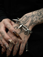 受注制【Never mind the XU】spike bracelet 2