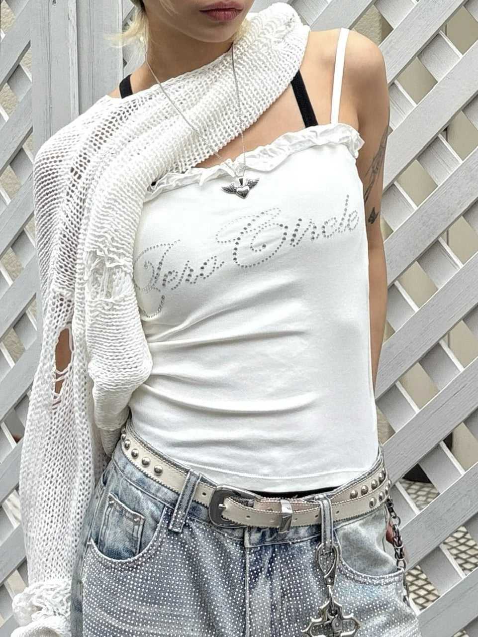 受注制【Never mind the XU】heart wing necklace