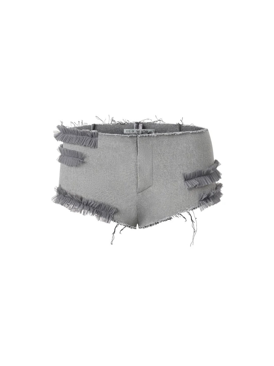 【EYE OF THE STORM】RAW RUFFLE SHORTS