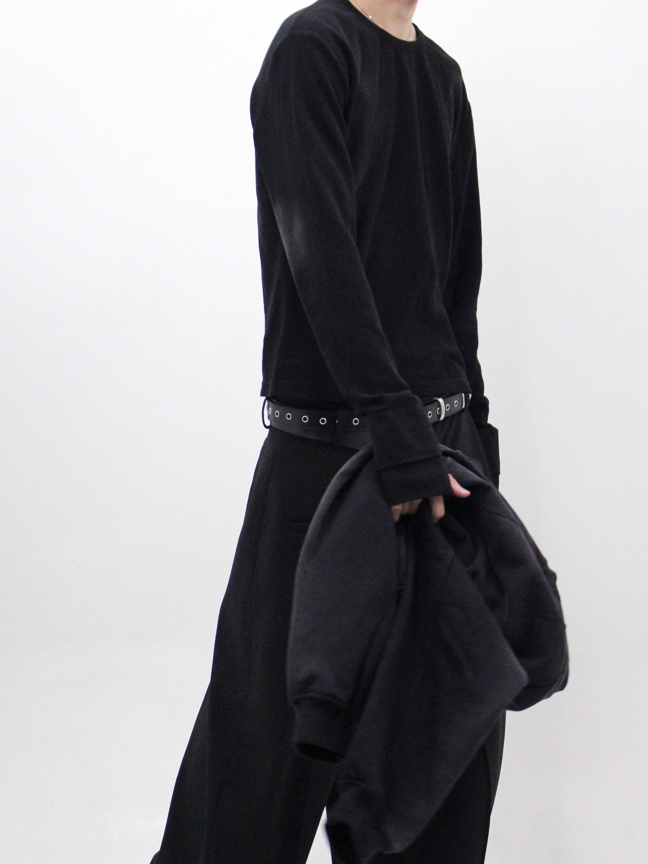 【CHIKASHITSU PLUS HIGH】Rust waffle thermal long tee