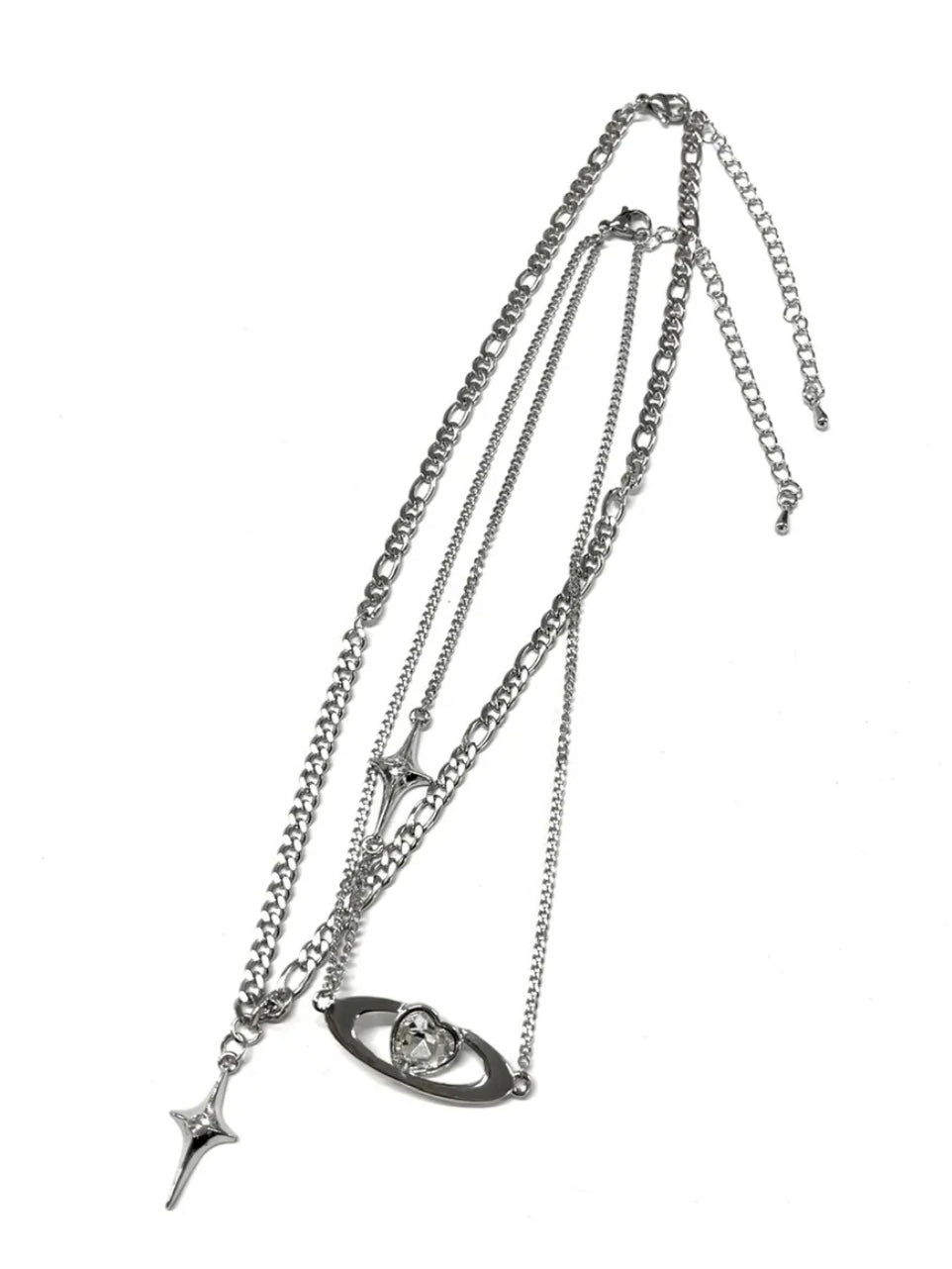 国際配送【Never mind the XU】galaxy layered necklace