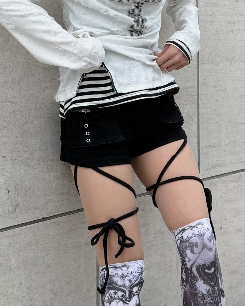 【Never mind the XU】cargo short pants (2color)