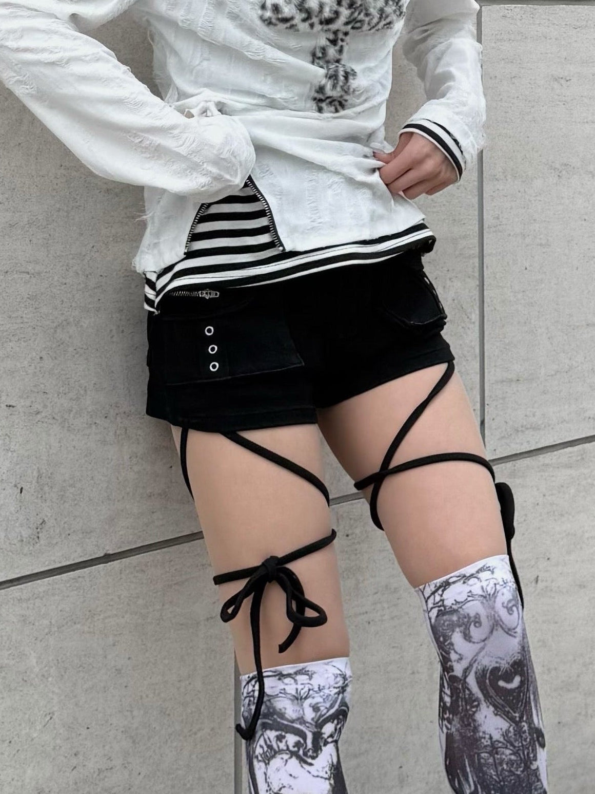 【Never mind the XU】cargo short pants (2color)
