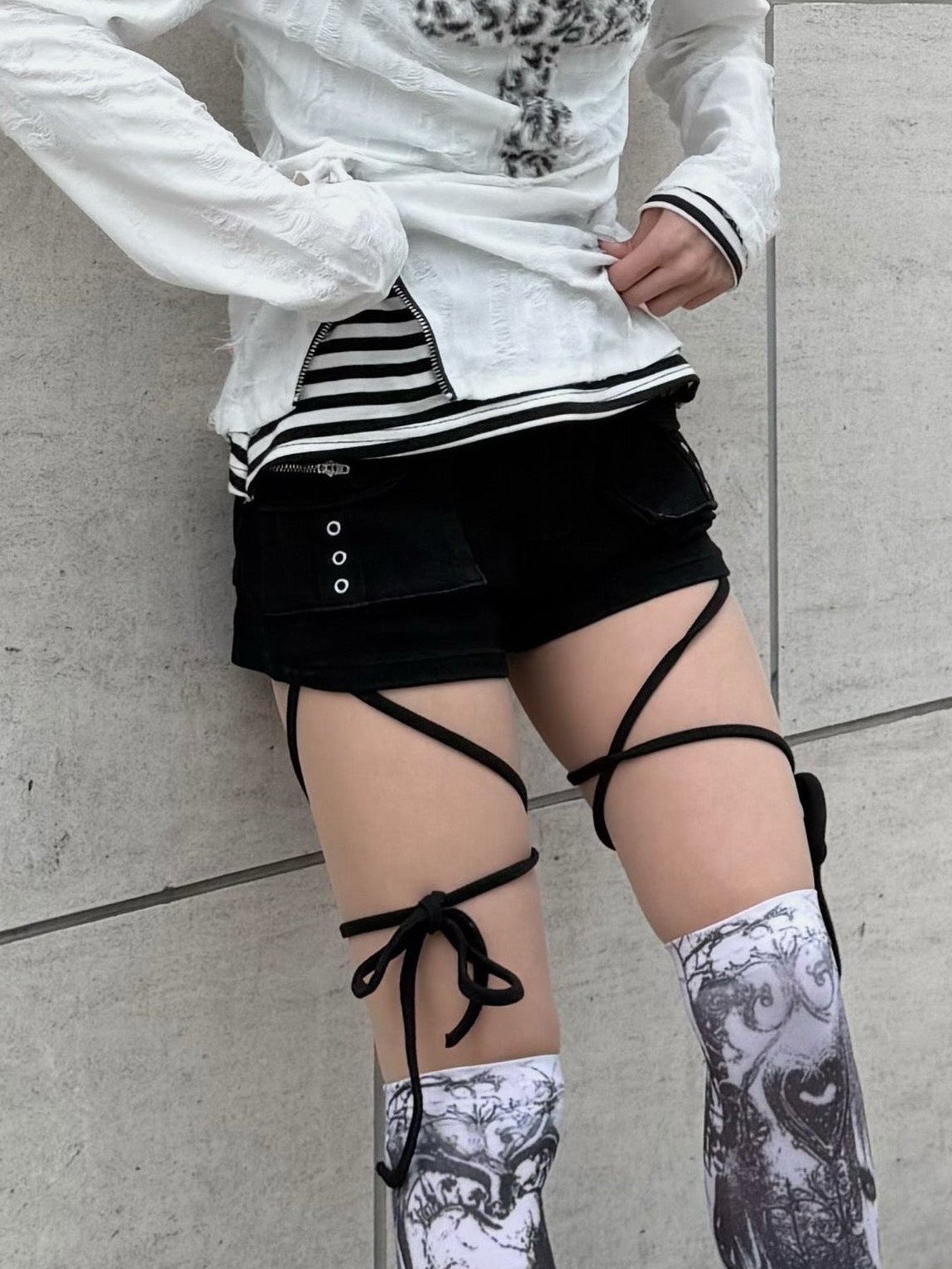 【Never mind the XU】cargo short pants (2color)