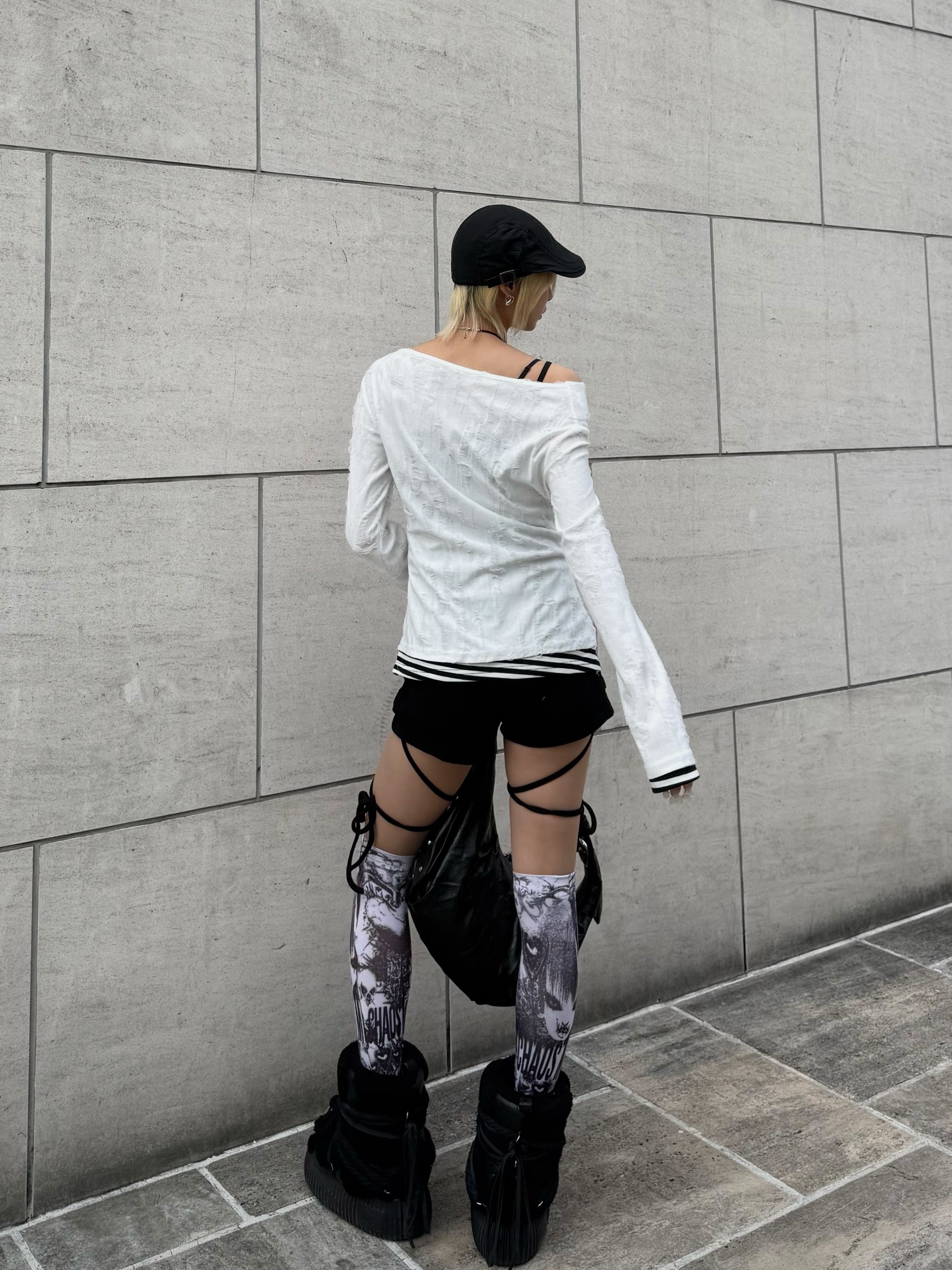 受注制【Never mind the XU】cargo short pants (2color)