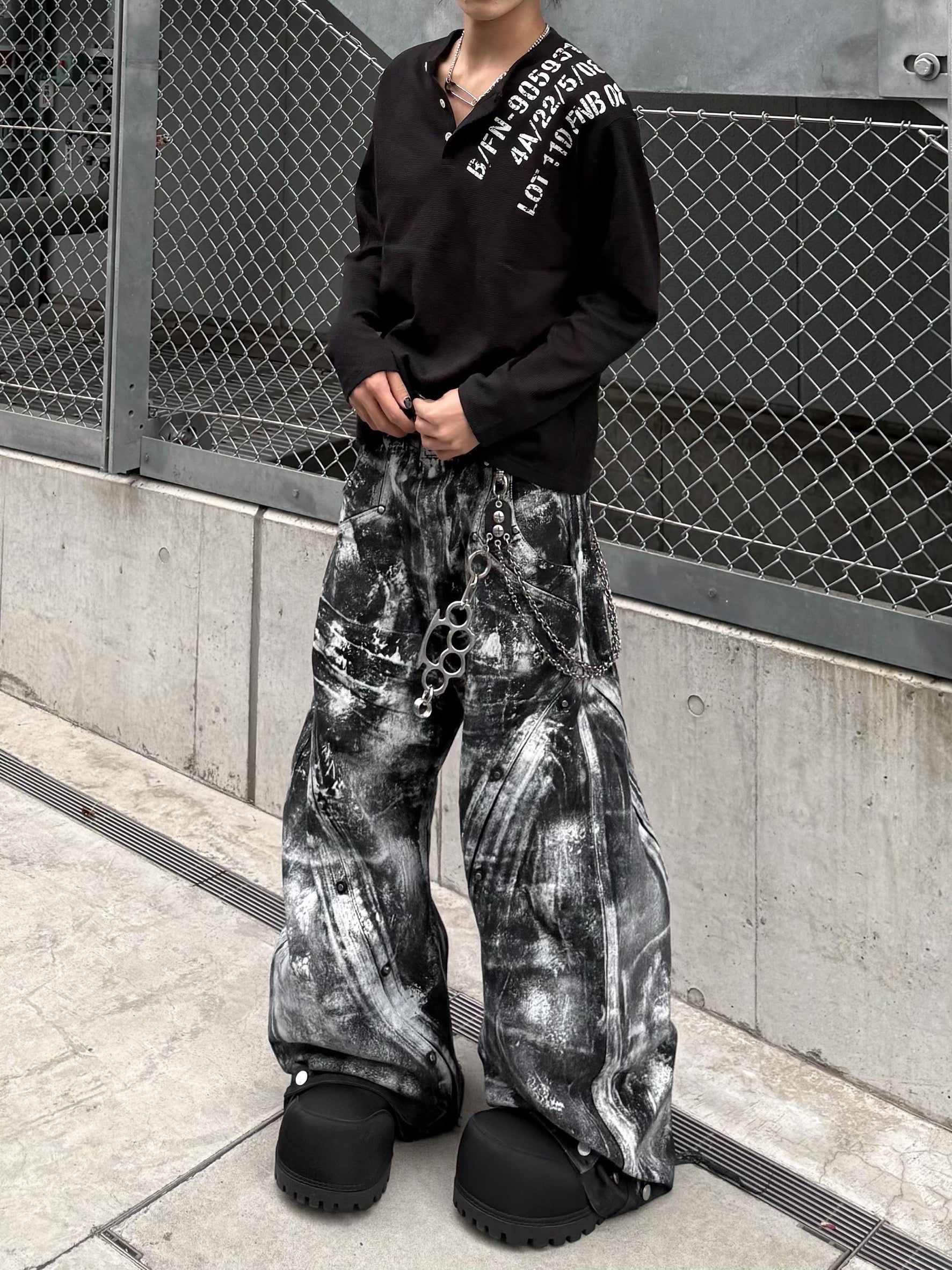 受注制【Never mind the XU】waffle henry long sleeve (4color)