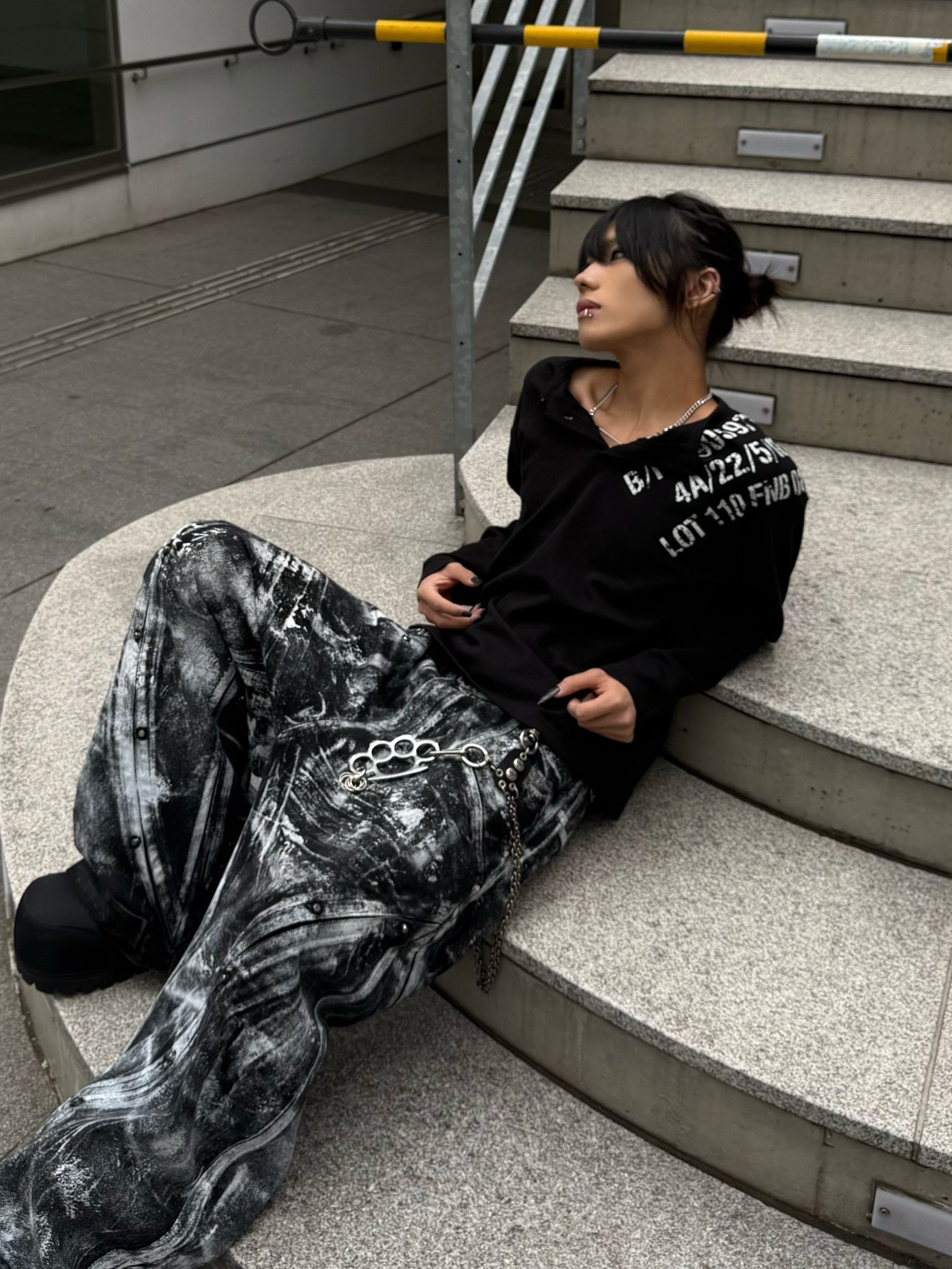 受注制【Never mind the XU】waffle henry long sleeve (4color)