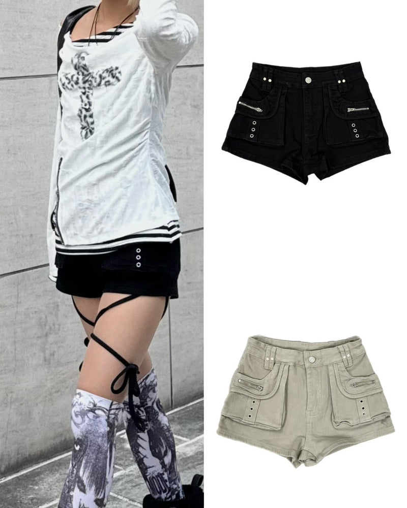 受注制【Never mind the XU】cargo short pants (2color)