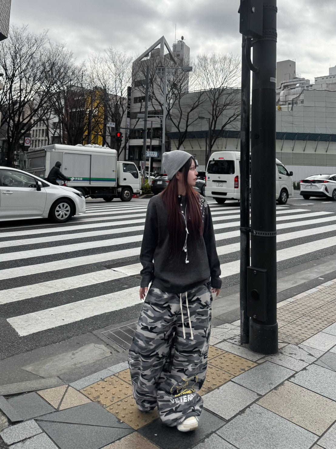 受注制【Never mind the XU】waffle henry long sleeve (4color)