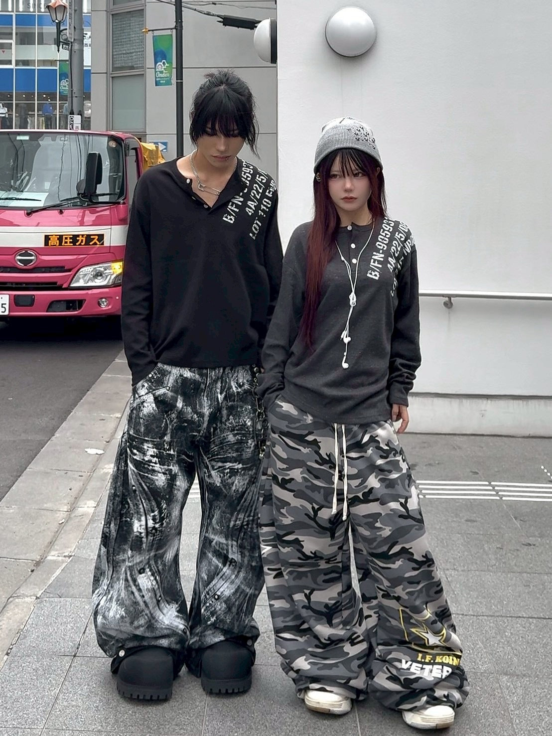 受注制【Never mind the XU】waffle henry long sleeve (4color)