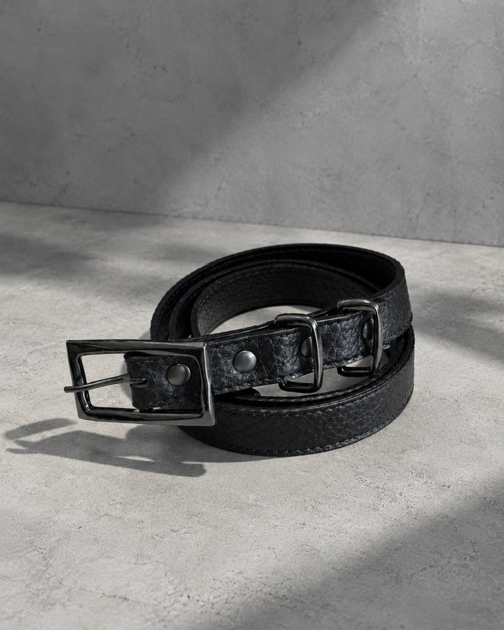 国際配送【RENOL】crinkled horsehide belt