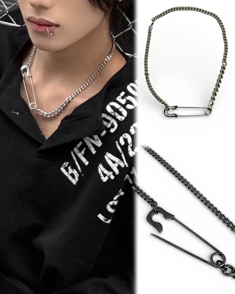 受注制【Never mind the XU】clip chain necklace