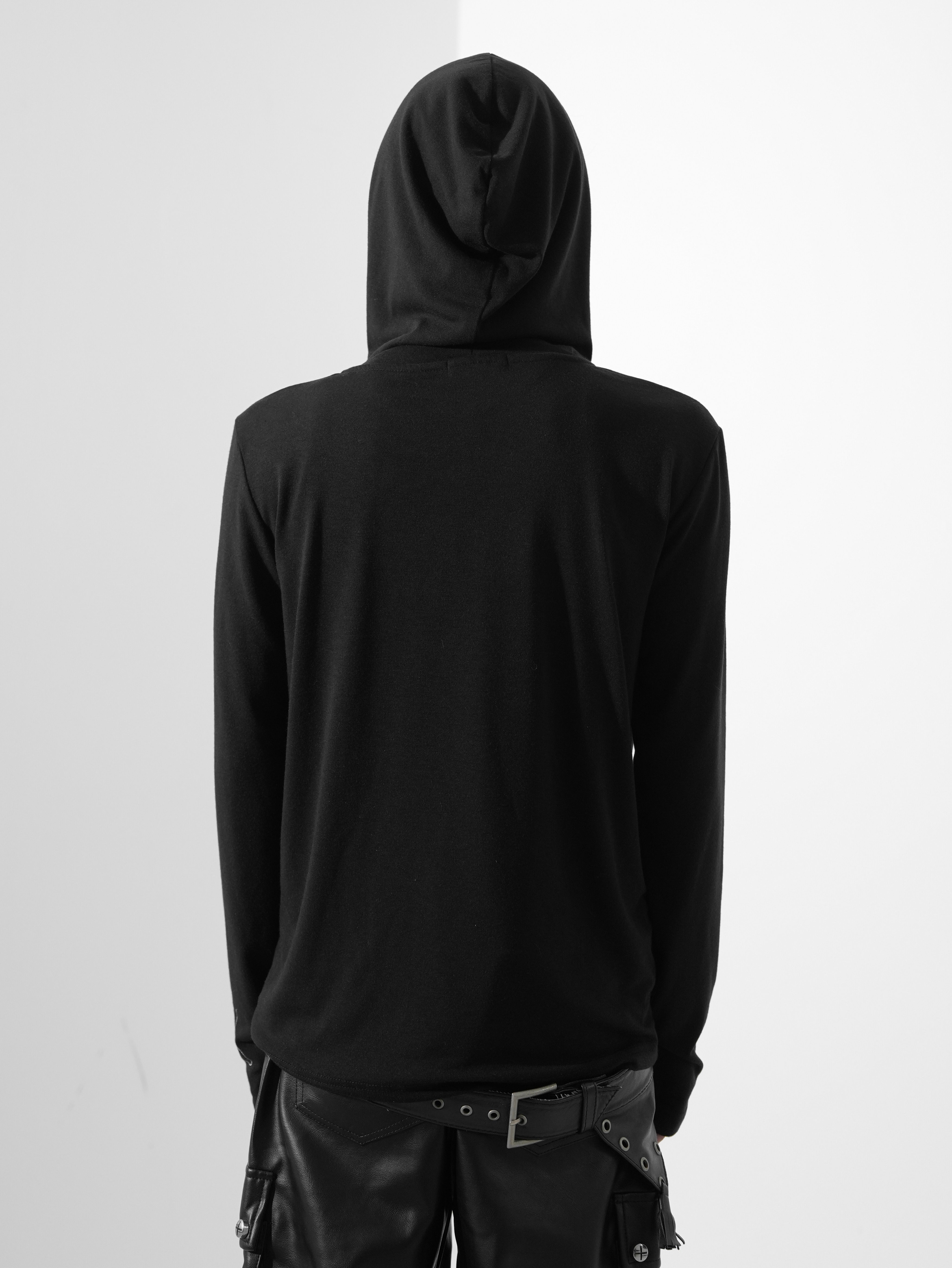 【Rosen Kreuz】SCRIPT LOGO HENLEY HOODIE