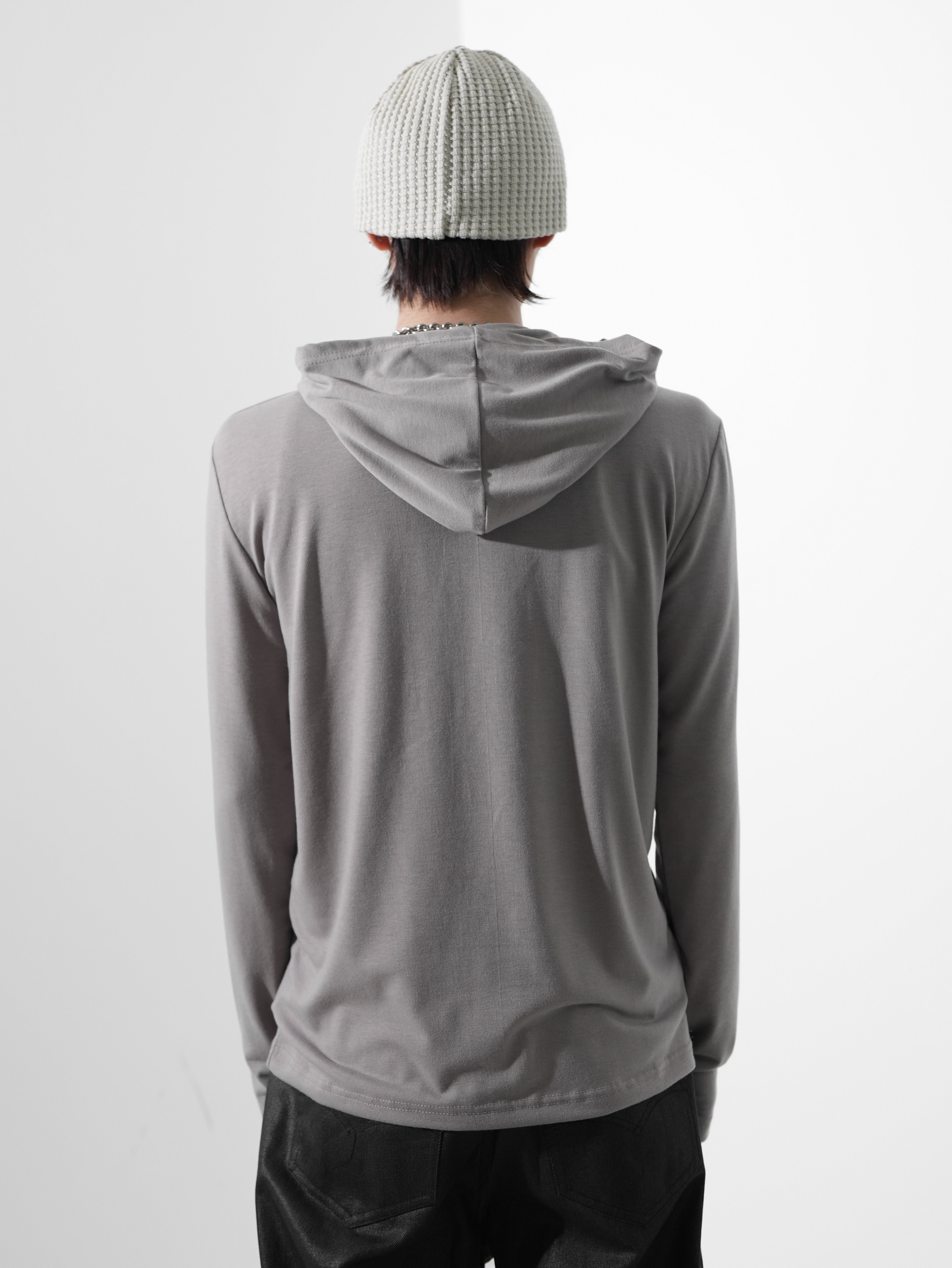 【Rosen Kreuz】SCRIPT LOGO HENLEY HOODIE