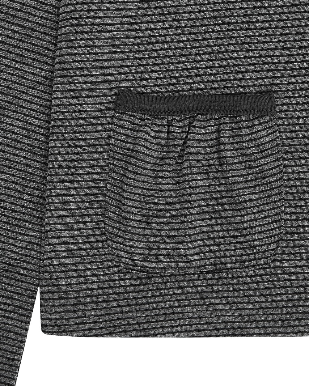 【TUOMIO】STRIPE BUTTONED LONG SLEEVE