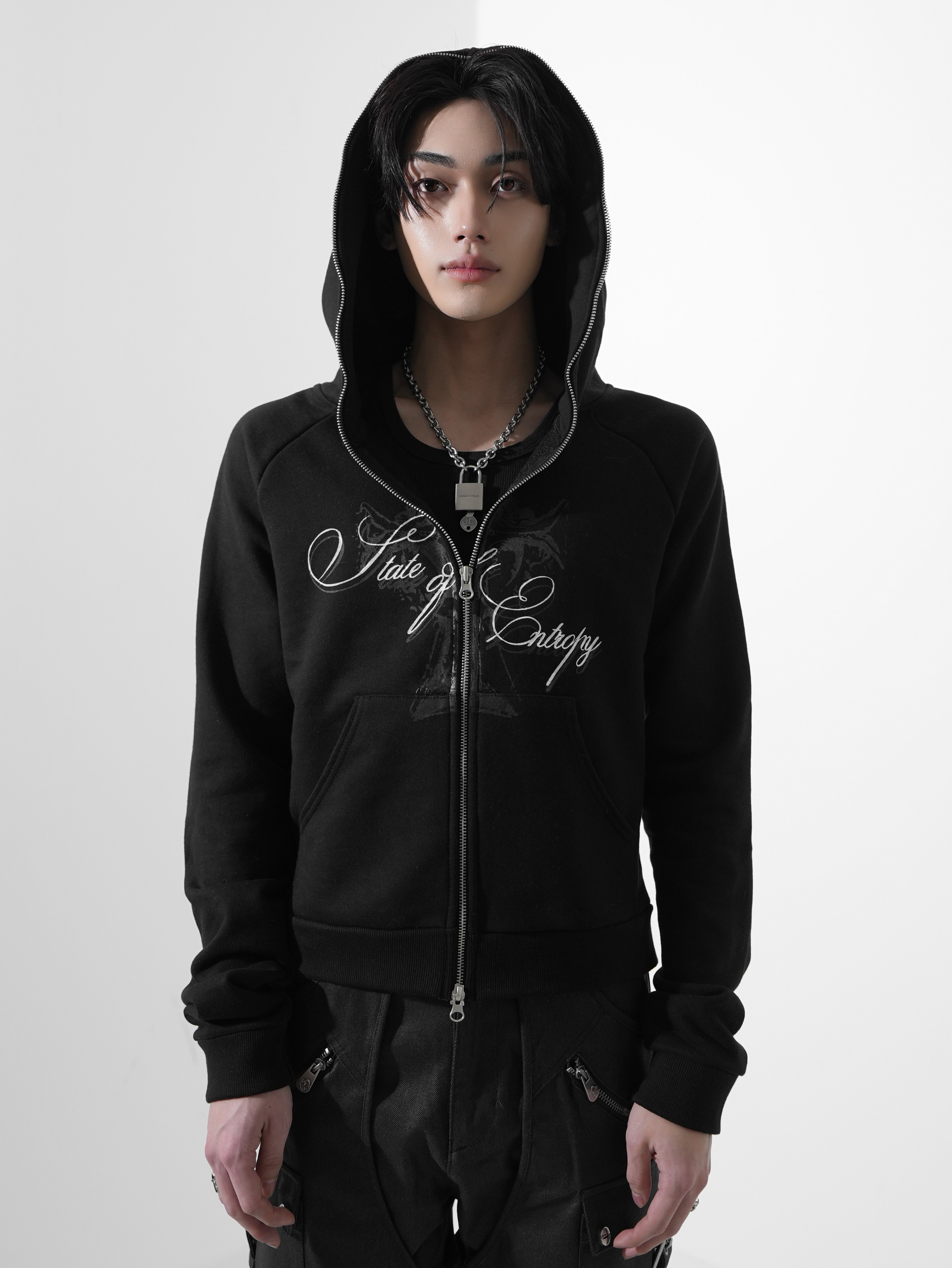 【Rosen Kreuz】GUILTY CROSS SLIM ZIP UP HOODIE
