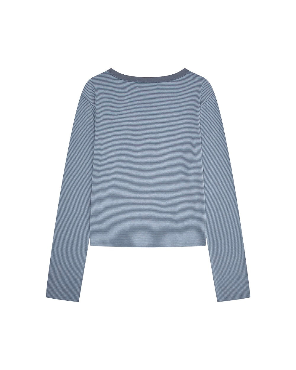 【TUOMIO】STRIPE BUTTONED LONG SLEEVE