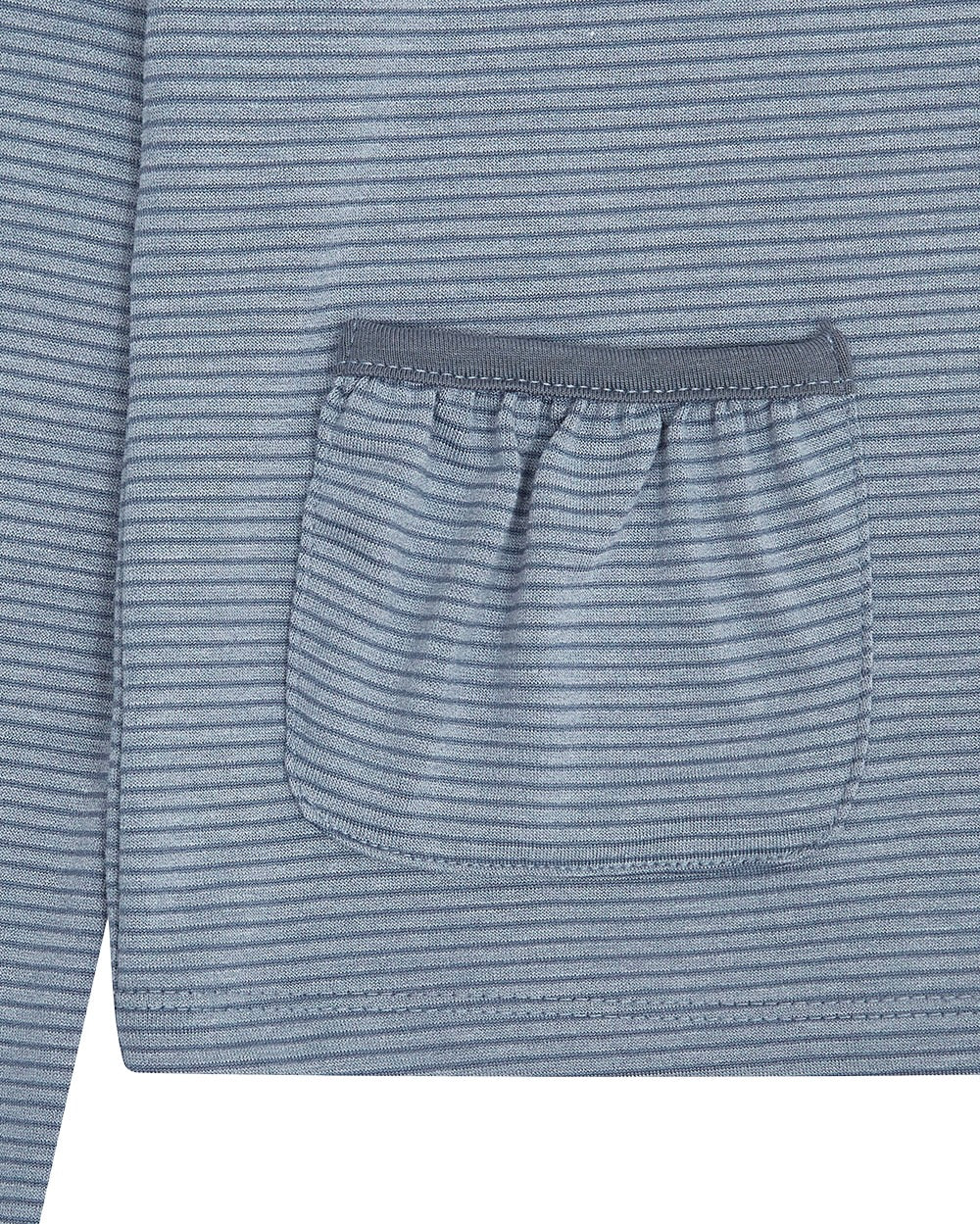 【TUOMIO】STRIPE BUTTONED LONG SLEEVE
