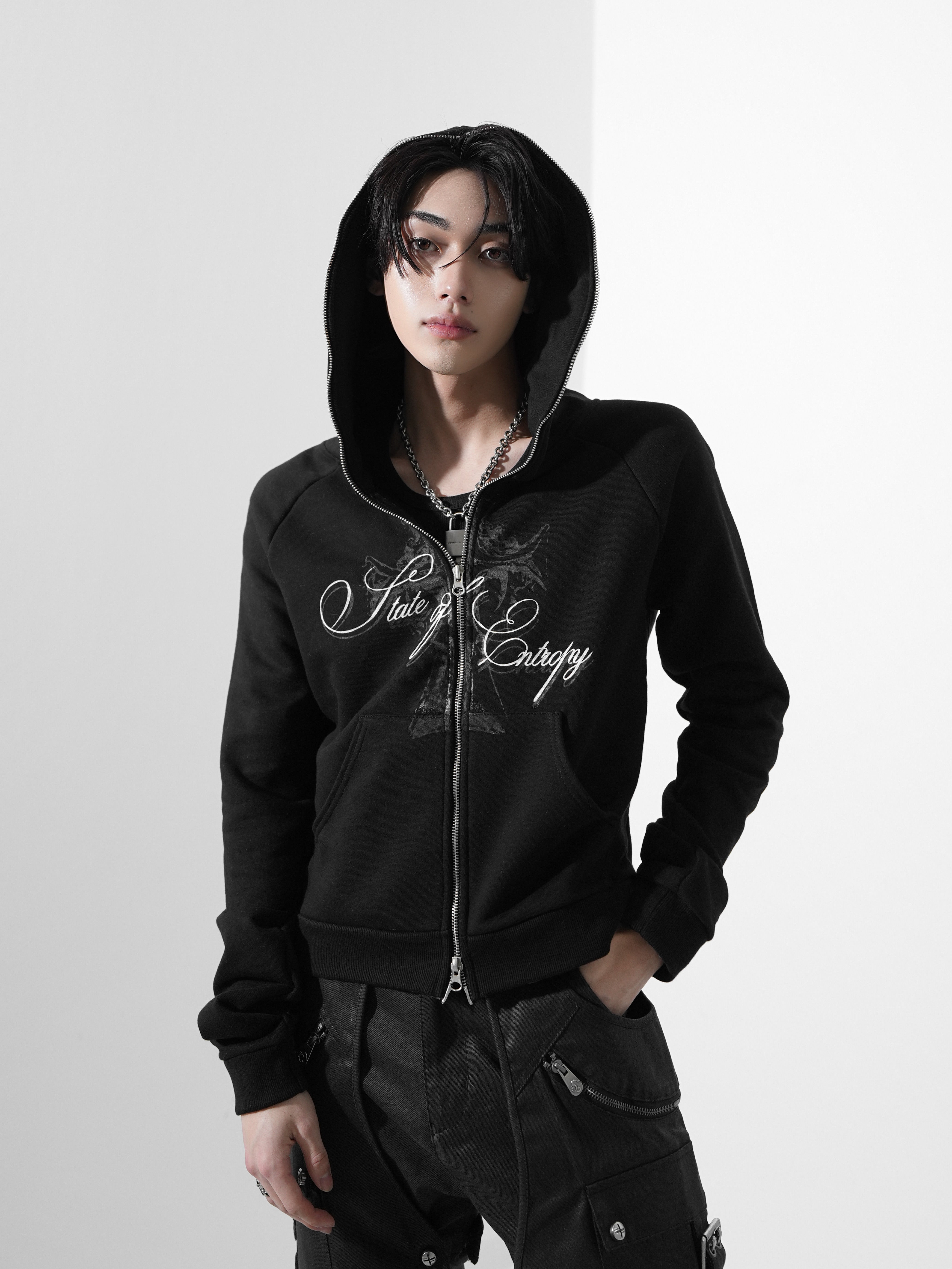 【Rosen Kreuz】GUILTY CROSS SLIM ZIP UP HOODIE