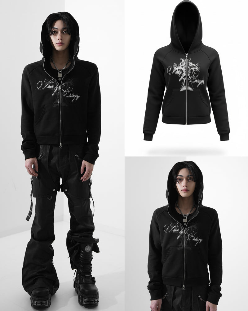 【Rosen Kreuz】GUILTY CROSS SLIM ZIP UP HOODIE
