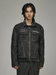 【BLR BLUER】DYED MULTI-POCKET NYLON WORK JACKET