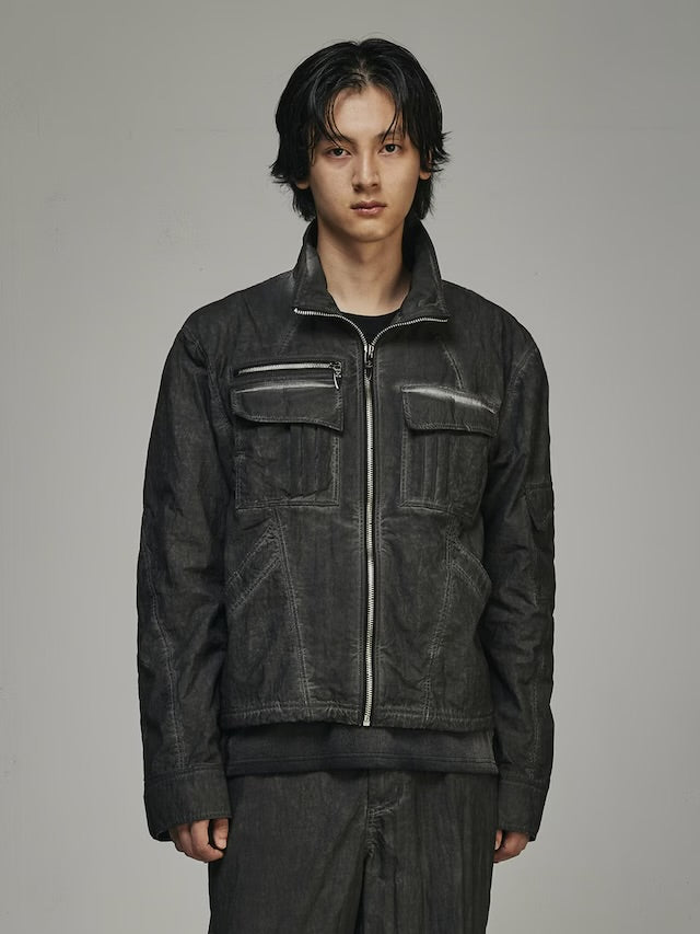 【BLR BLUER】DYED MULTI-POCKET NYLON WORK JACKET