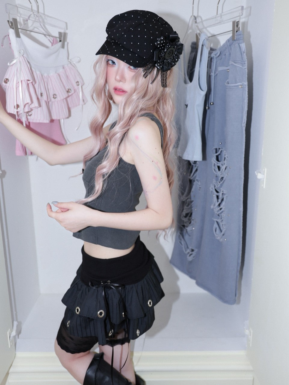 【CHERRYQUIRI】Hook Line Sleeveless