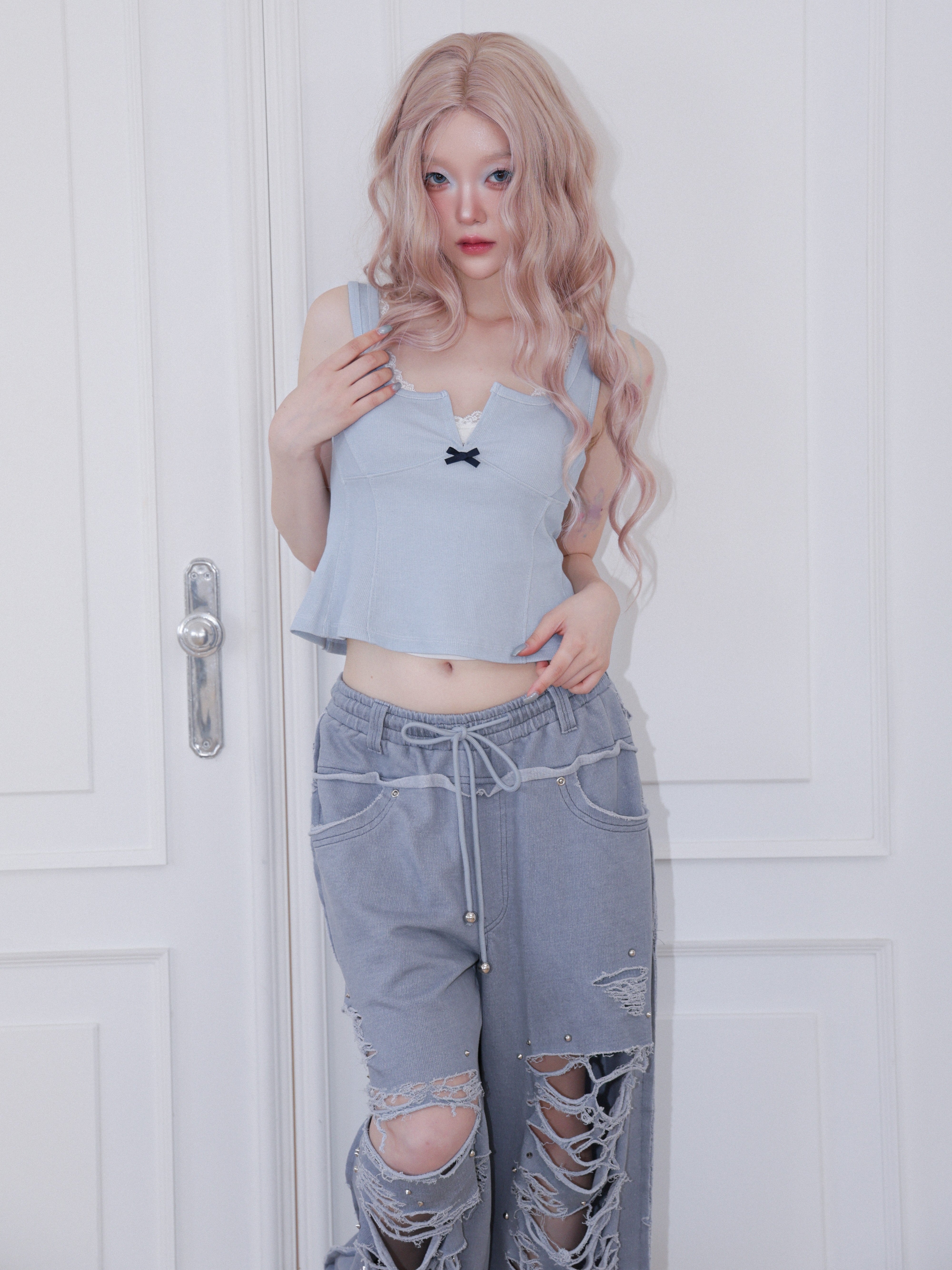 【CHERRYQUIRI】Hook Line Sleeveless