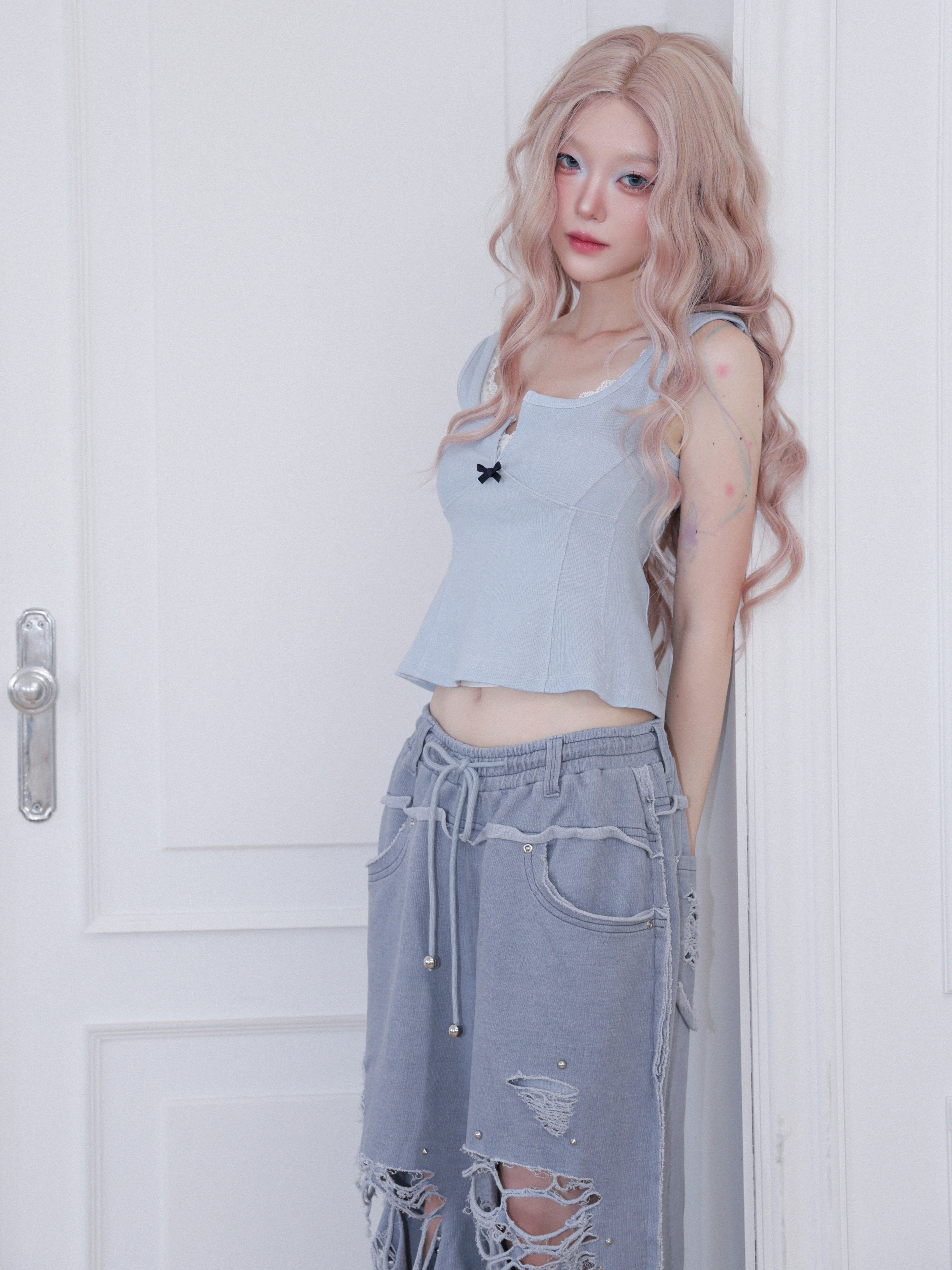 【CHERRYQUIRI】Hook Line Sleeveless