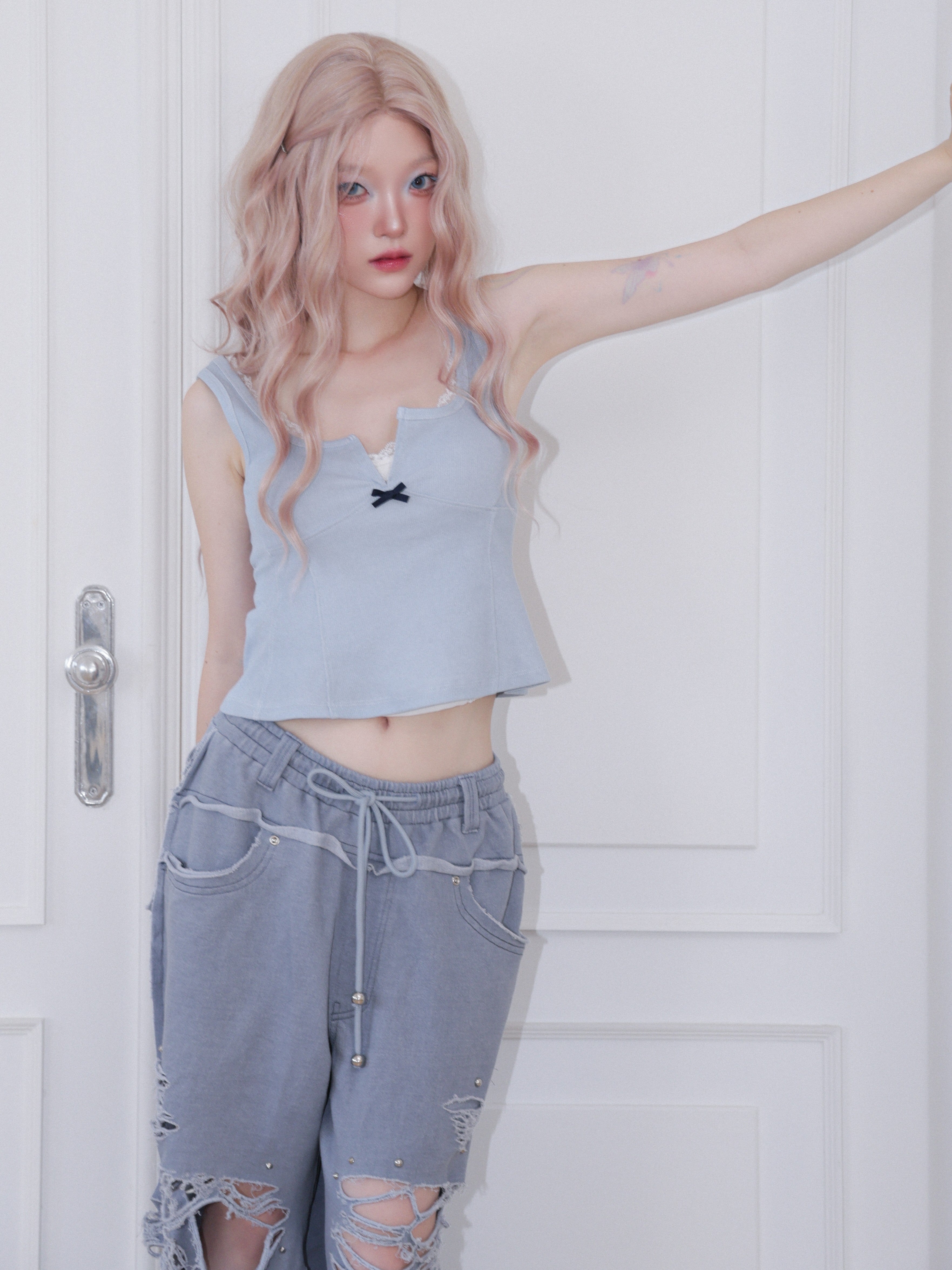 【CHERRYQUIRI】Hook Line Sleeveless