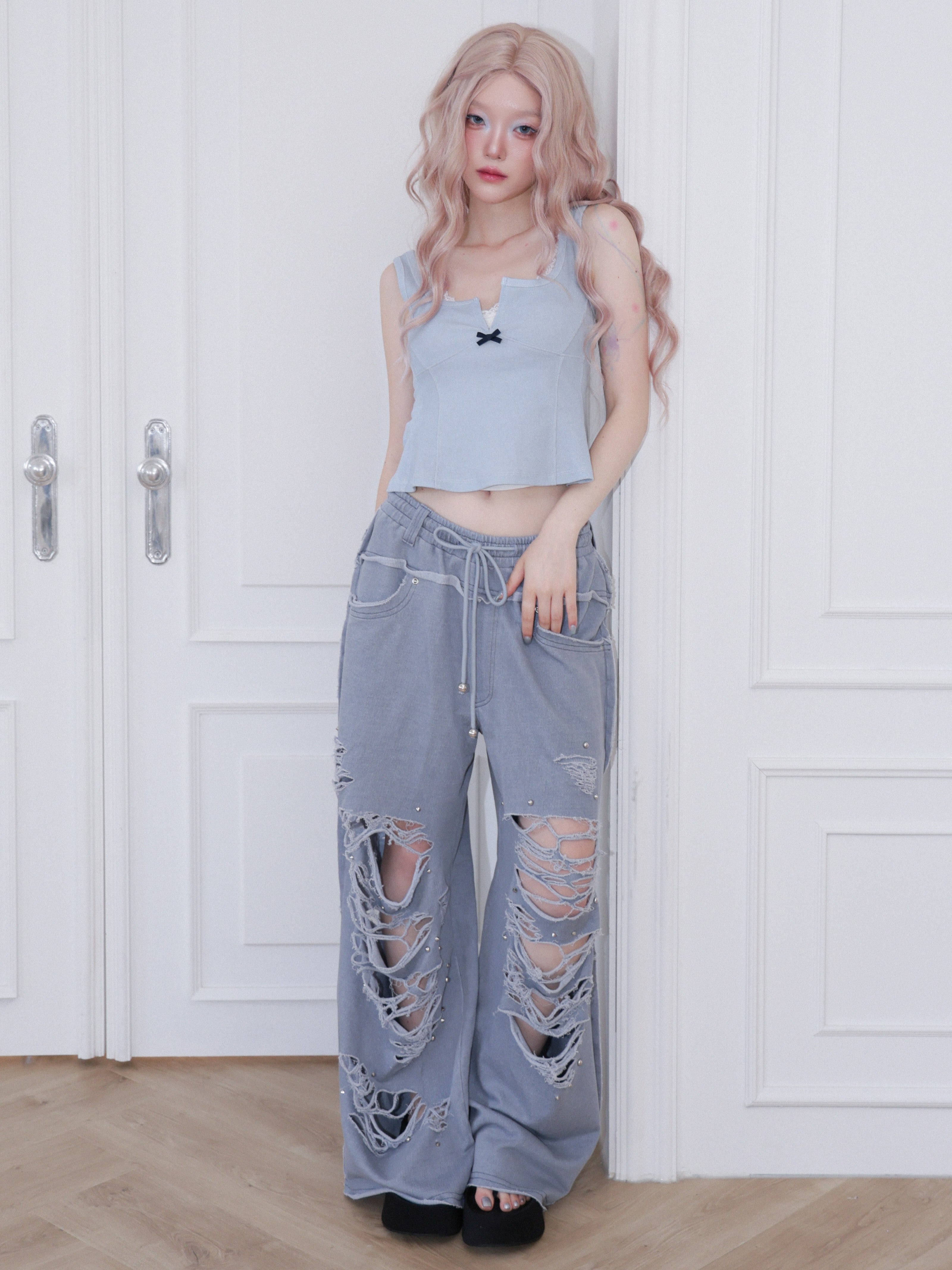 【CHERRYQUIRI】Hook Line Sleeveless