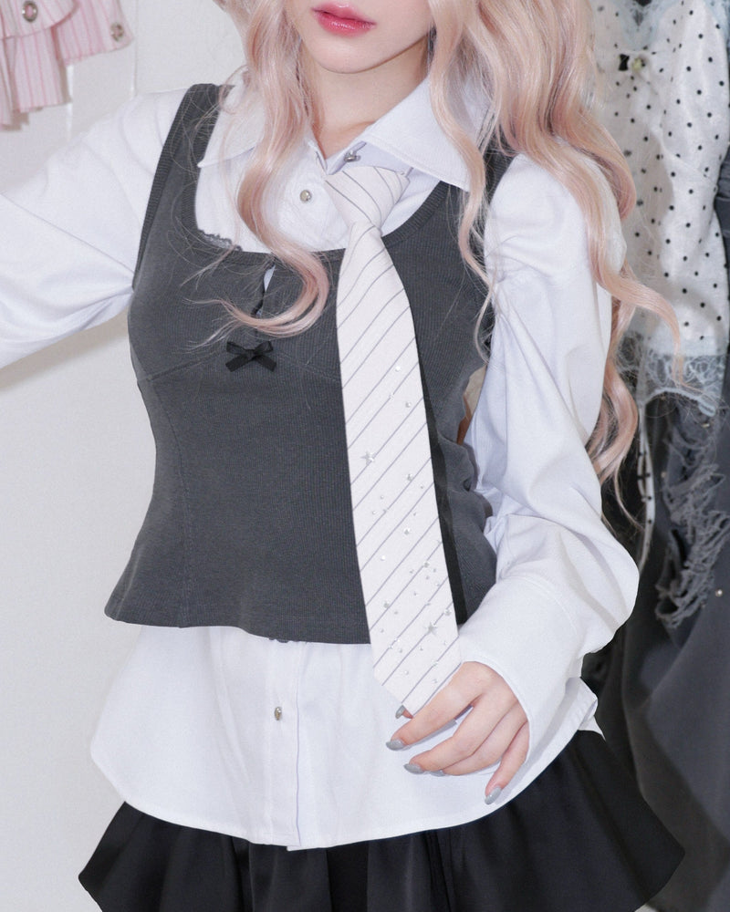 【CHERRYQUIRI】Sparkle Star Neck Tie