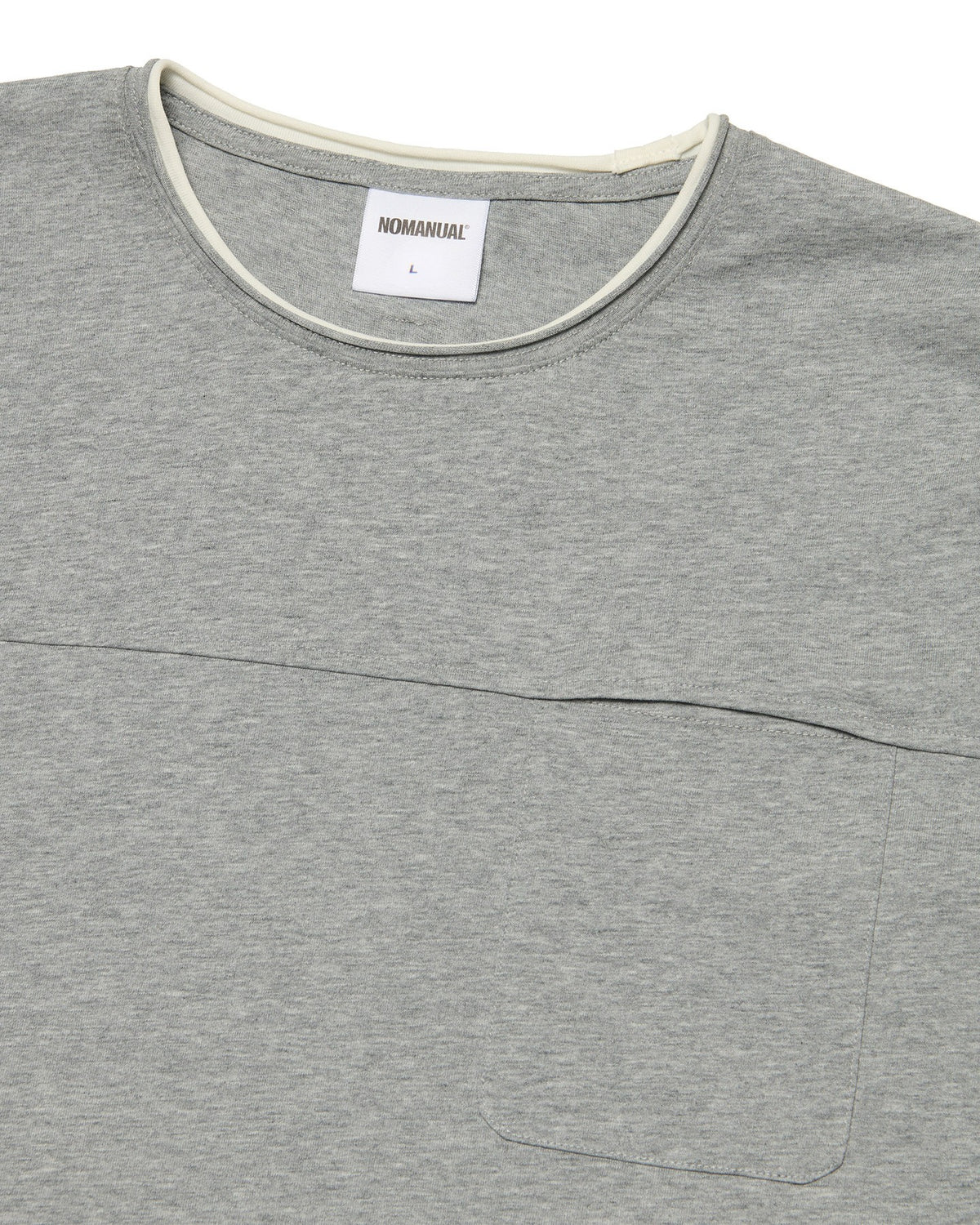 【NOMANUAL】LAYERED ROUGH LONG SLEEVE TEE