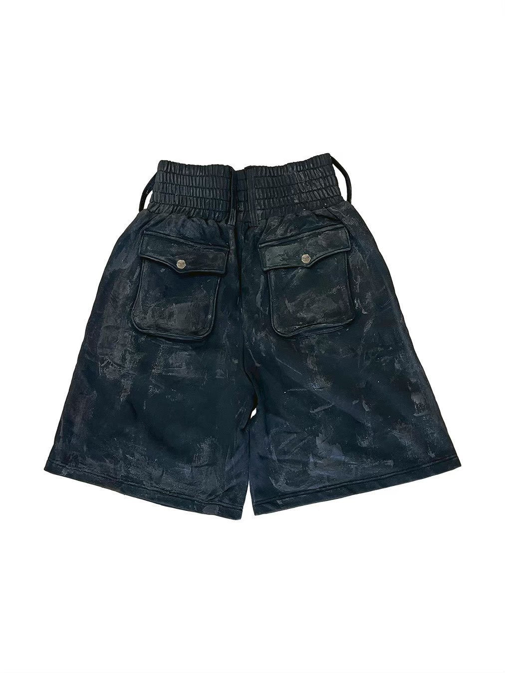 【DEVIL KIM】BURN DAMAGE SWEAT SHORTS