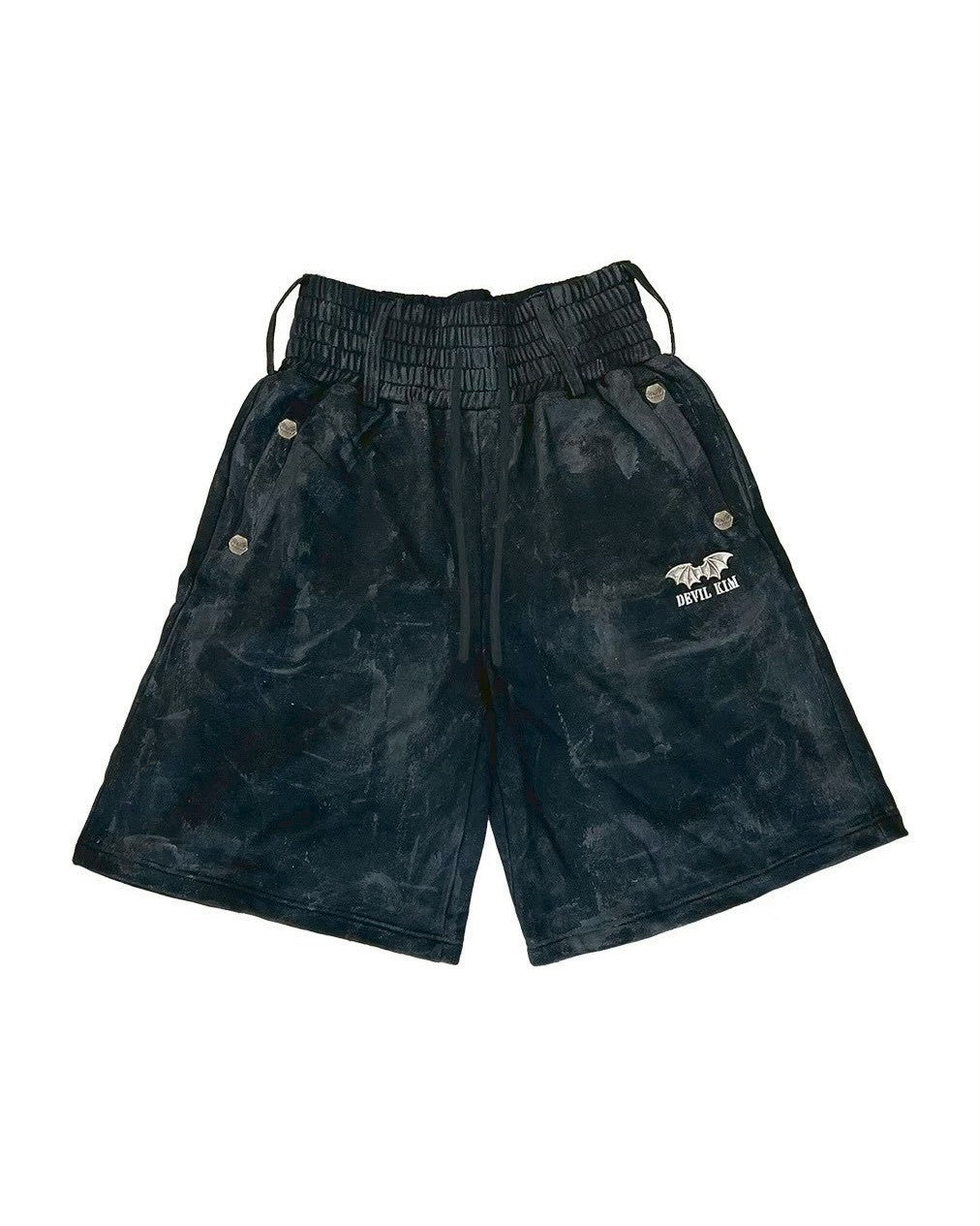【DEVIL KIM】BURN DAMAGE SWEAT SHORTS