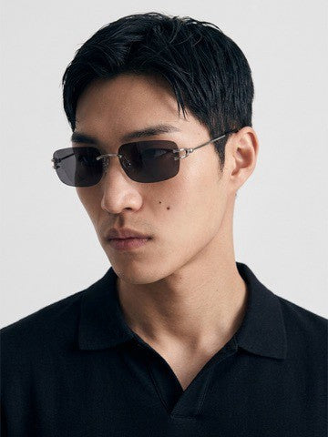 受注制【Chikashitsu +】rimless sunglasses 2 (3color)