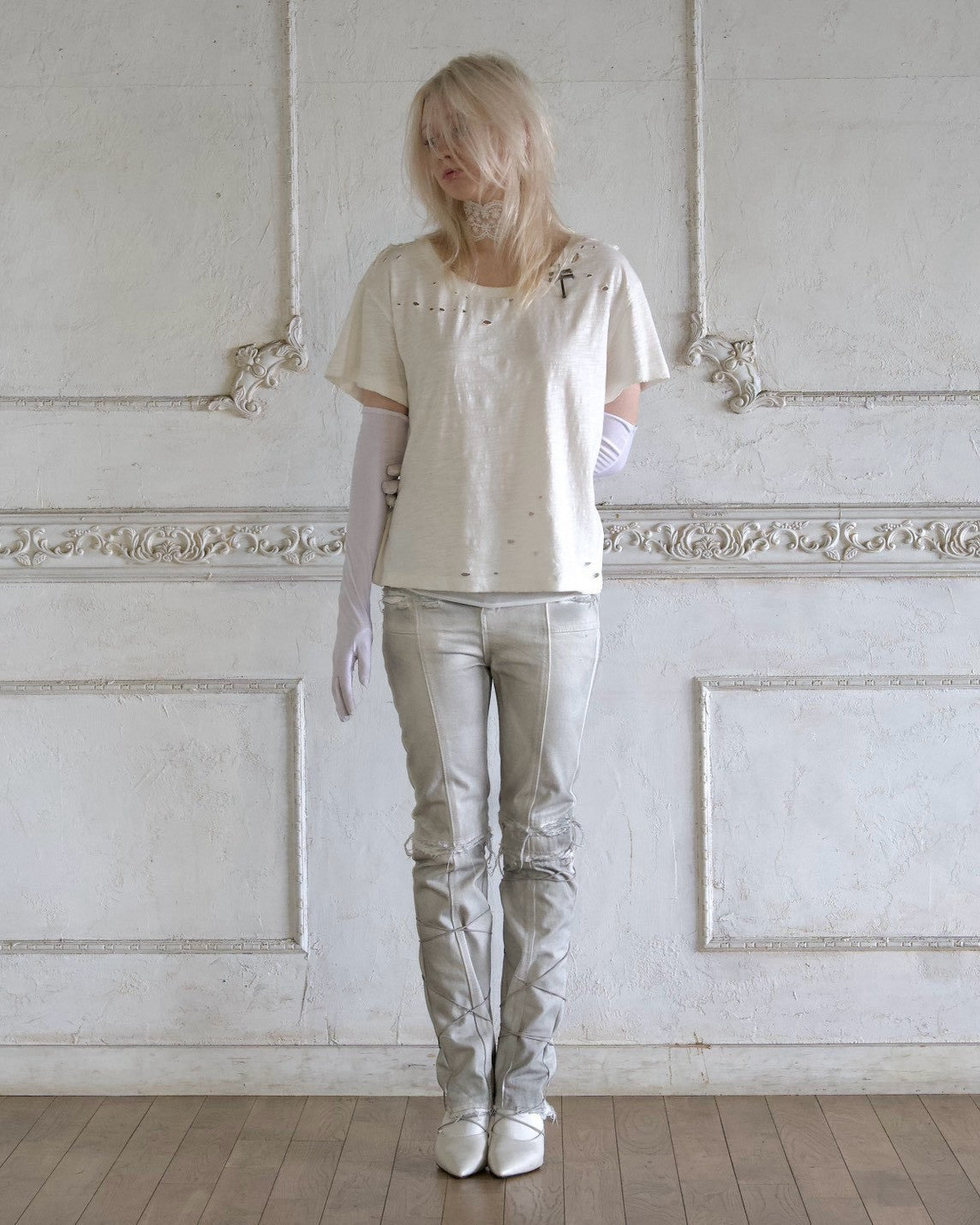 【YIKAI LABORATORY】Lorraine cross symbol t-shirt