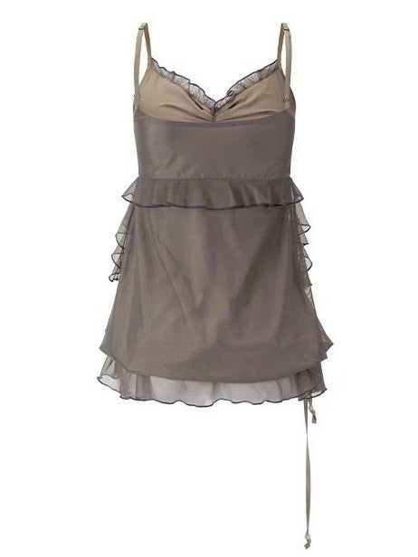 【Cest Nous】Gray bud-shaped camisole