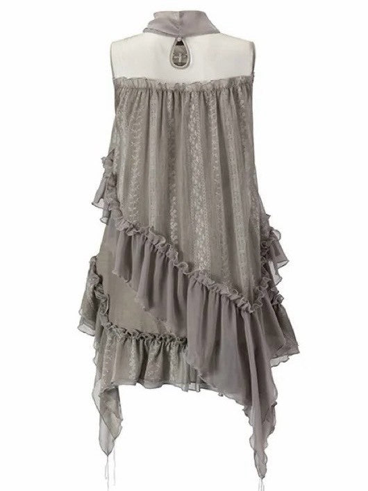 【Cest Nous】Embroidered sleeveless dress