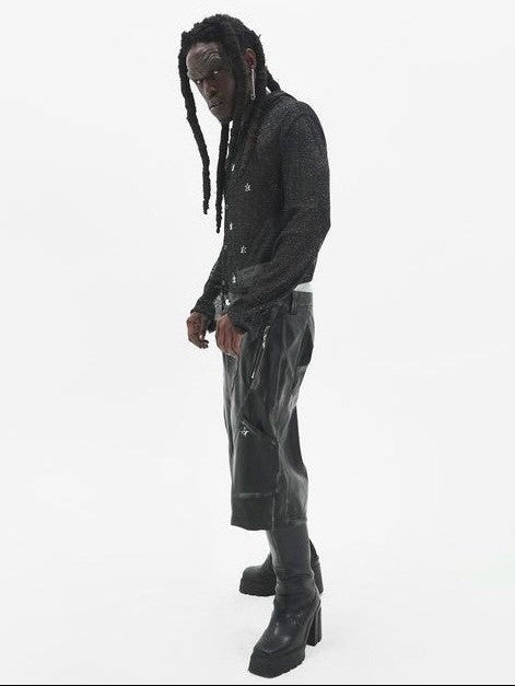 【E RIN AI E】E STARDUST MESH SNAP HOODIE