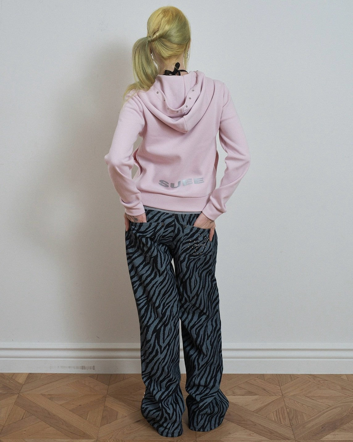 【SETUP-EXE】SKULL RABBIT SLIM HOODIE ZIP-UP