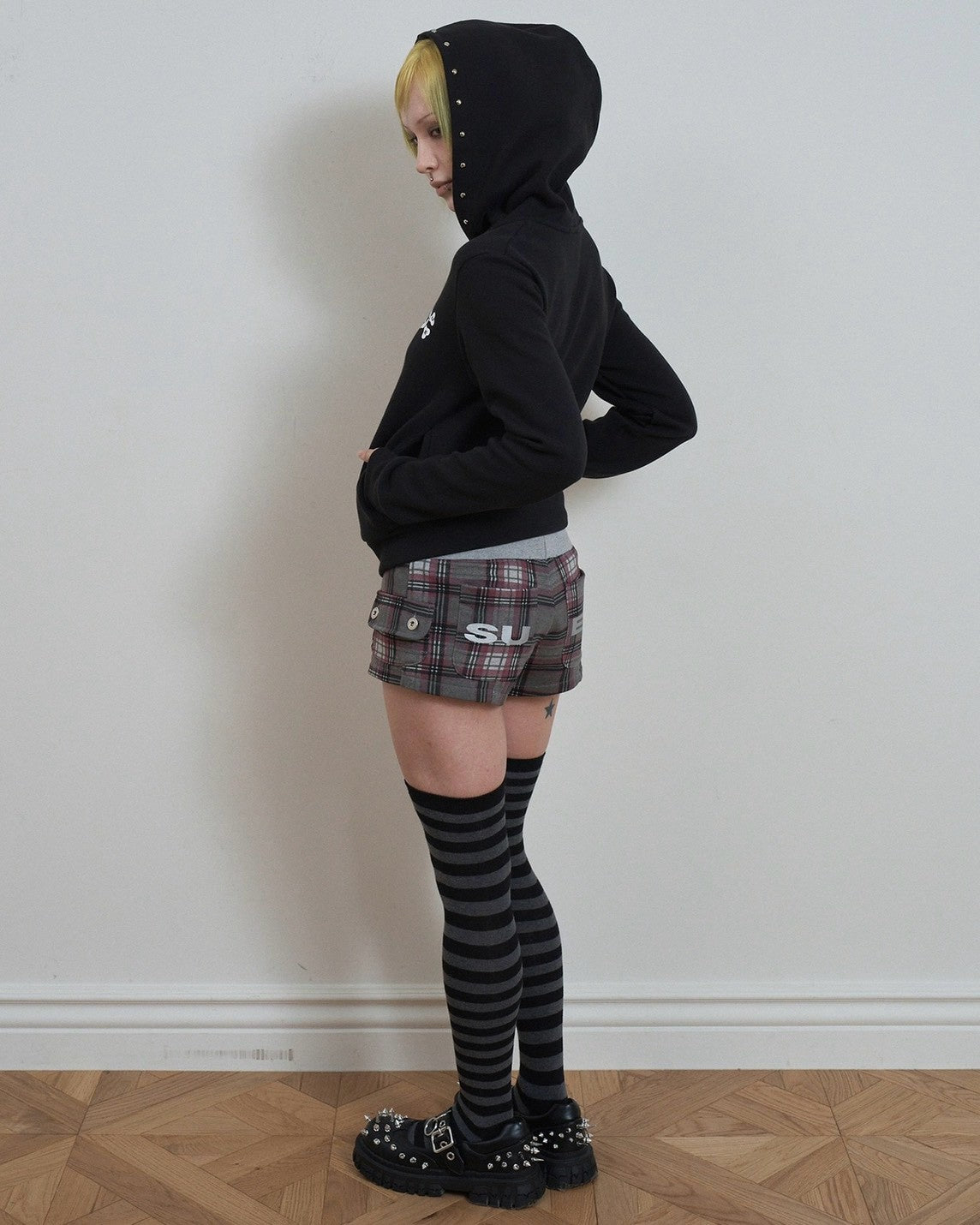 【SETUP-EXE】SKULL RABBIT SLIM HOODIE ZIP-UP