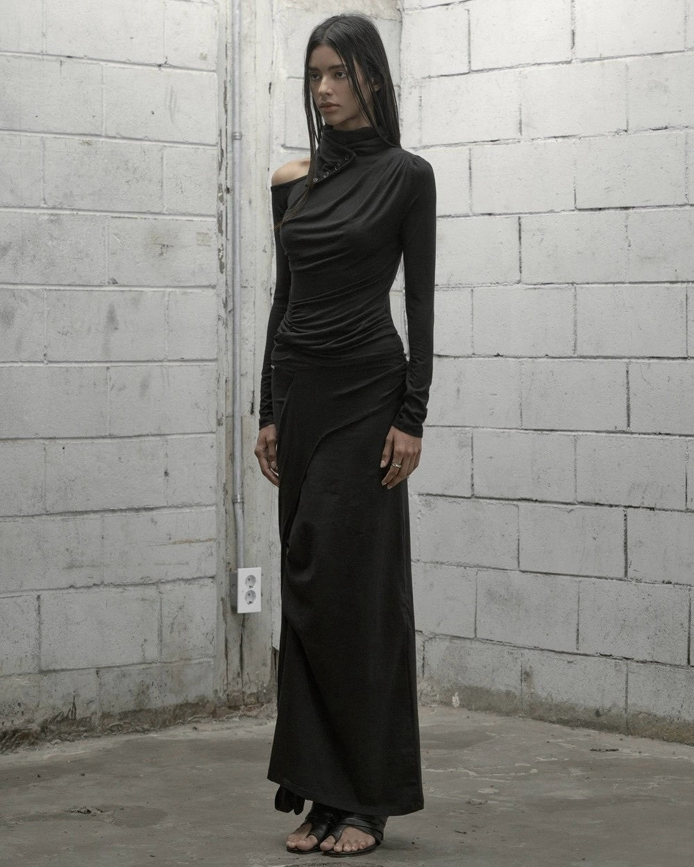 【ROCK CAKE】Scarf Drape Top