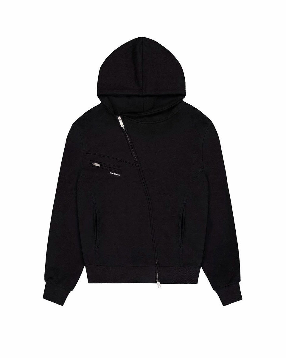 【ROCK CAKE】Asymmetry Zip Up Hoodie