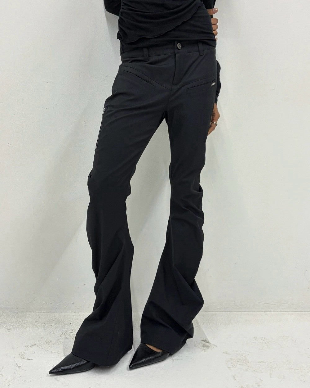 【ROCK CAKE】Zip Pocket Shirring Pants