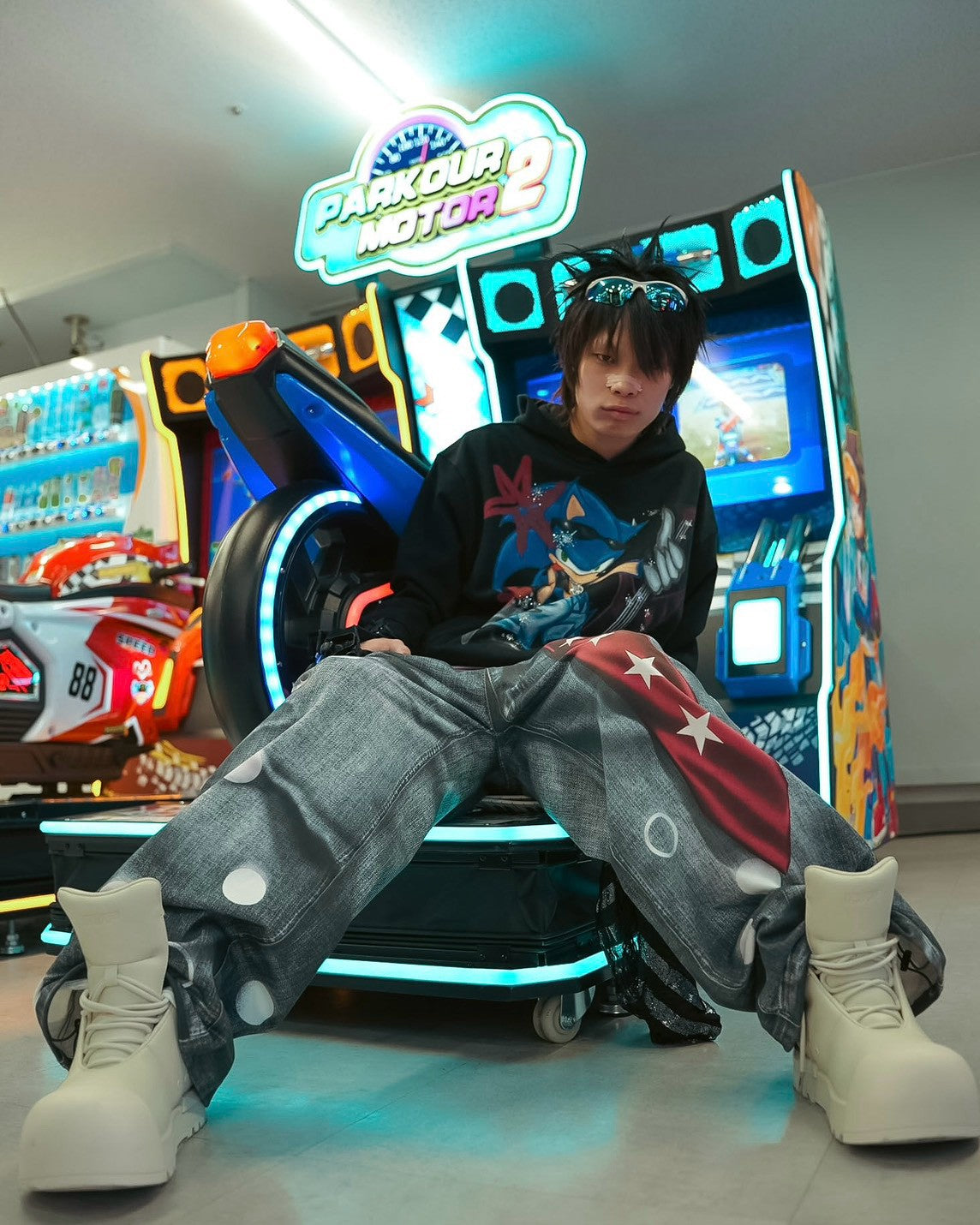 【DND4DES】Sonic Rhinestone Hoodie